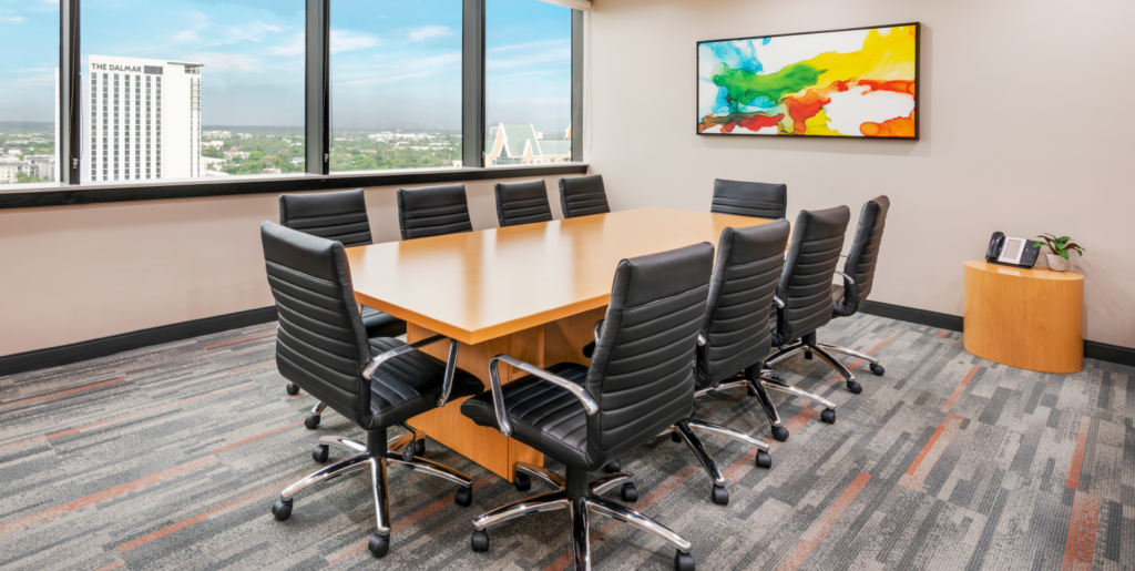 An Office Edge conference room in Fort Lauderdale